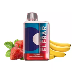 Электронная сигарета Elf Bar TE6000 Strawberry Banana (Клубника Банан) Felix Shop