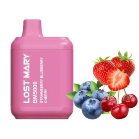 Электронная сигарета Lost Mary BM5000 Strawberry Blueberry Cherry (клубника черника вишня) Felix Shop
