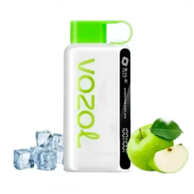 Электронная cигарета Vozol 12000 Sour Apple Ice (кислое яблоко лёд) Felix Shop
