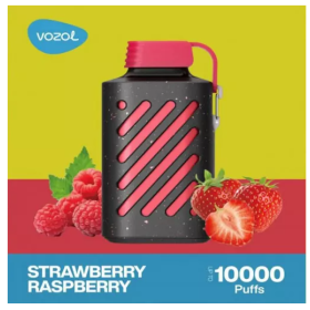 Электронная cигарета Vozol 10000 Strawberry Raspberry (Клубника Малина) Felix Shop