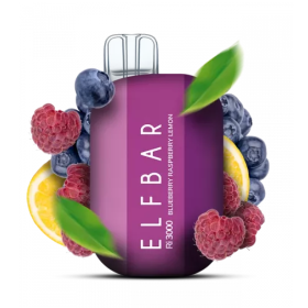 Электронная сигарета Elf Bar RI3000 Blueberry Raspberry Lemon (Черника Малина Лимон)  Felix Shop