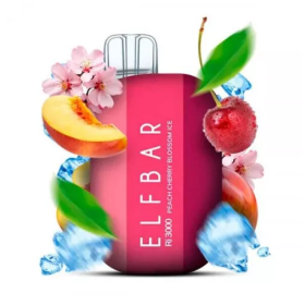 Электронная сигарета Elf Bar RI3000 Peach Cherry Blossom ice (Персик Цветущая Вишня Лед)  Felix Shop