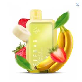 Электронная сигарета Elf Bar RAYA D1 13000 Strawberry Banana (клубника банан) Felix Shop