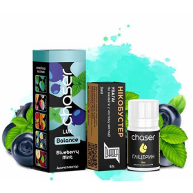 Жидкость Набор Chaser Lux 5% 30мл Bluberry Mint ( Черника Мята) Felix Shop