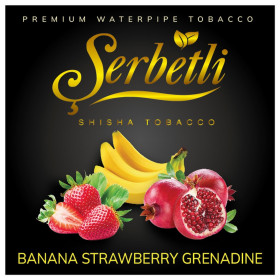 Табак Serbetli Banana Strawberry Grenadine (Банан Клубника Гренадин) 100 гр Felix Shop