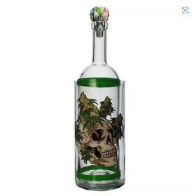 Водник Стеклянный Прозрачный Череп с травой Felix Shop