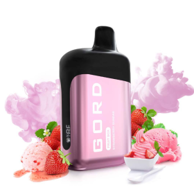Электронная сигарета Gord 6500 Strawberry Sundae (Клубничное Мороженое) Felix Shop