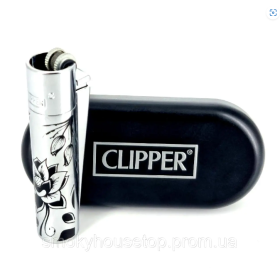 Зажигалка Clipper металл с рисунком Felix Shop