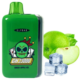Электронная сигарета Elf Bar GH 23000 Green Apple lce (Зеленое Яблоко Лед) Felix Shop