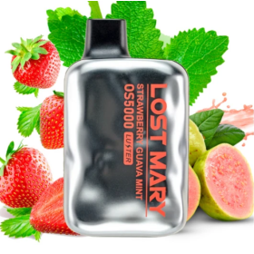 Электронная сигарета Lost Mary OS5000 Strawberry Guava Mint (Клубника Гуава Мята) Felix Shop