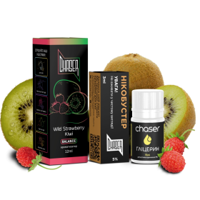 Жидкость Набор Chaser Black 5% 30мл Wild Strawberry Kiwi Ice (Земляника Киви Лед) Felix Shop