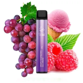 Электронная сигарета Elf bar 1500 Ultra Grape Raspberry Ice Cream (Виноград Малина Мороженое) Felix Shop
