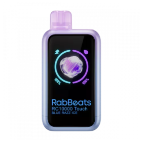 Электронная сигарета RabBeats RC10000 TOUCH Blue Razz Ice (Голубой Лимонад Лед) Felix Shop