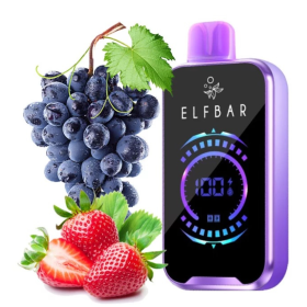 Электронная сигарета Elf Bar FS18000 Strawberry Grape (Клубника Виноград) Felix Shop