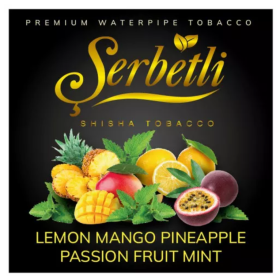 Табак Serbetli Lemon Mango Pineapple Passion Fruit Mint (Лимон Манго Ананас Маракуйя Мята) 100 гр Felix Shop