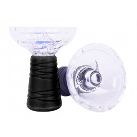 Стеклянная чаша для кальяна Yahya Diamond Черная Felix Shop