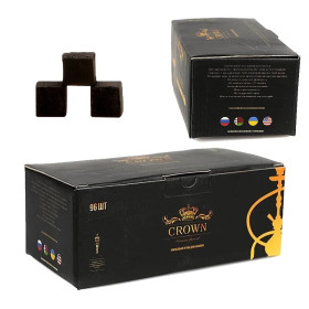 Кокосовый уголь для кальяна Crown 1 кг 22*22 Felix Shop