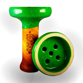 Чаша для кальяна Облако Black Glaze Киви (41) Felix Shop