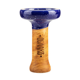 Чаша для кальяна Облако Black Glaze Синий Космос (7) Felix Shop