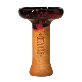 Чаша для кальяна Облако Phunnel L Glaze top малиново-черный мрамор (52) Felix Shop