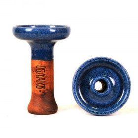 Чаша для кальяна Облако Phunnel M Glaze top Синий топаз + хром (15) Felix Shop