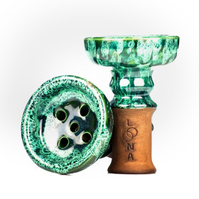 Чаша для кальяна LOONA Meteor зеленая Swampy Felix Shop