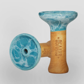 Чаша для кальяна Облако Phunnel M Glaze Top Голубой мрамор (62) Felix Shop