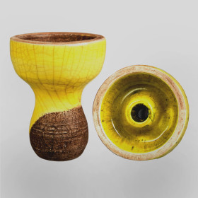 Чаша для кальяна Karma фанел желтая Felix Shop