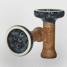 Чаша Облако Black Glaze Top Серый с черным мрамор (53) Felix Shop