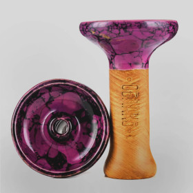 Чаша Облако Black Glaze Top Фиолетово-черный мрамор (72) Felix Shop