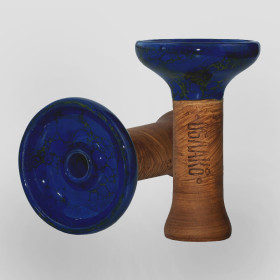 Чаша для кальяна Облако Phunnel M Glaze Top сине-желтый мрамор (58) Felix Shop