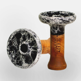 Чаша для кальяна Облако Phunnel L Glaze top черный мрамор (34) Felix Shop