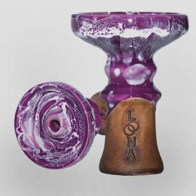 Чаша для кальяна LOONA Crater сиреневая Felix Shop
