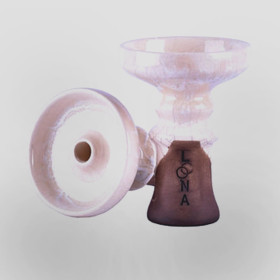 Чаша для кальяна LOONA Crater бежевая Pearly Felix Shop