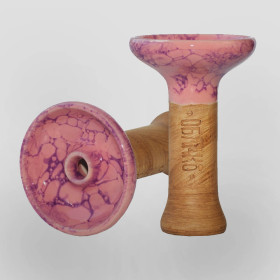 Чаша для кальяна Облако Phunnel M Glaze Top Розово-фиолетовый мрамор (78) Felix Shop