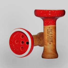 Чаша для кальяна Облако Black Glaze Красная в точку (93) Felix Shop