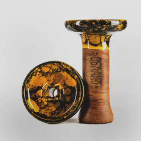 Чаша для кальяна Облако Phunnel M Glaze Top оранжевый ч. мрамор (50) Felix Shop