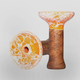 Чаша для кальяна Облако Phunnel M Glaze Top оранжевый мрамор (83) Felix Shop