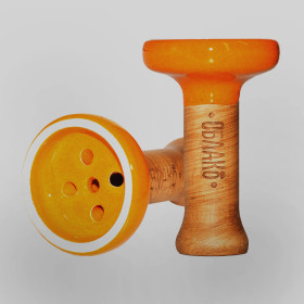 Чаша для кальяна Облако Black Glaze Мандарин (26) Felix Shop