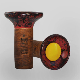 Чаша для кальяна Облако Flow Black on Yellow-Blue Marble Felix Shop