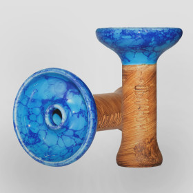 Чаша для кальяна Облако Phunnel M Glaze Top Голубой-синий мрамор (119) Felix Shop