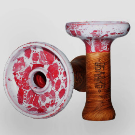 Чаша для кальяна Облако Phunnel L Glaze top Розовый мрамор (55) Felix Shop