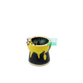 Чаша для кальяна Gusto Bowls GLAZE Turkish Black\Yellow Felix Shop