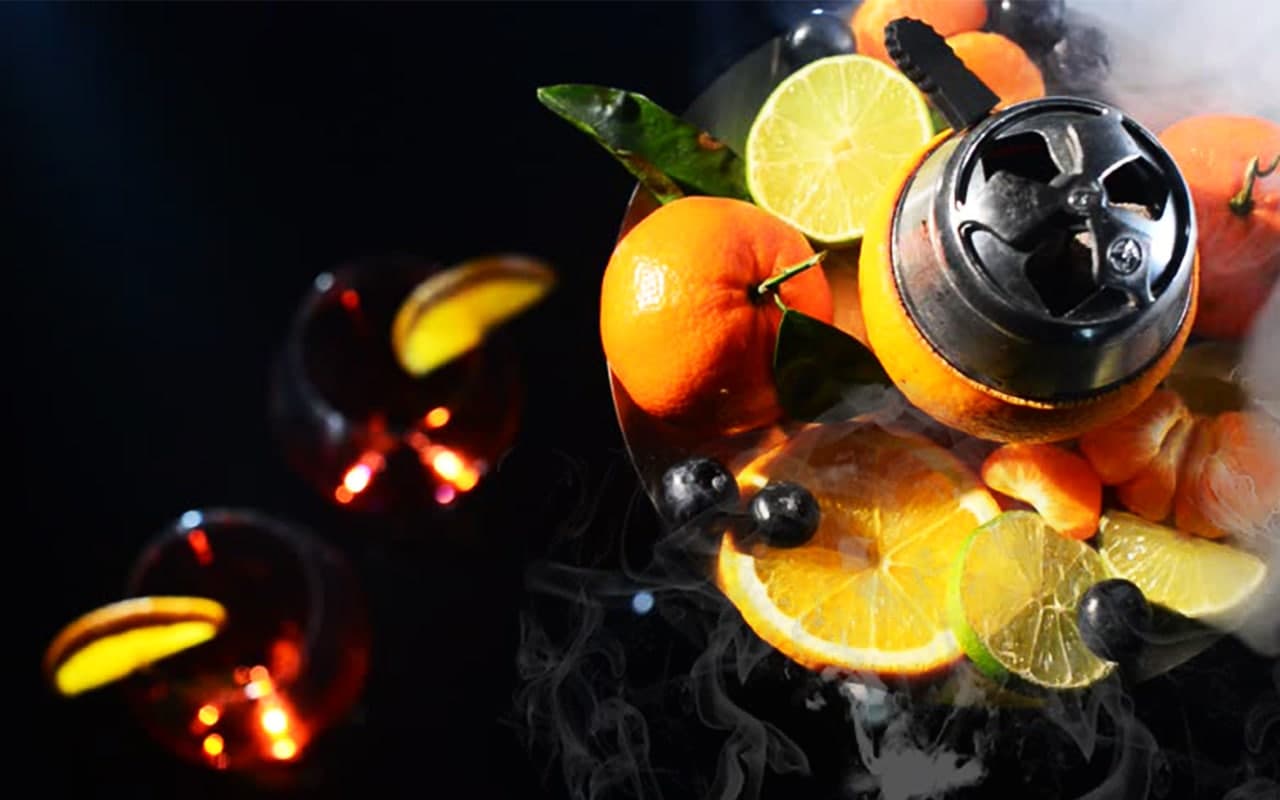 Как необычно украсить кальян перед подачей